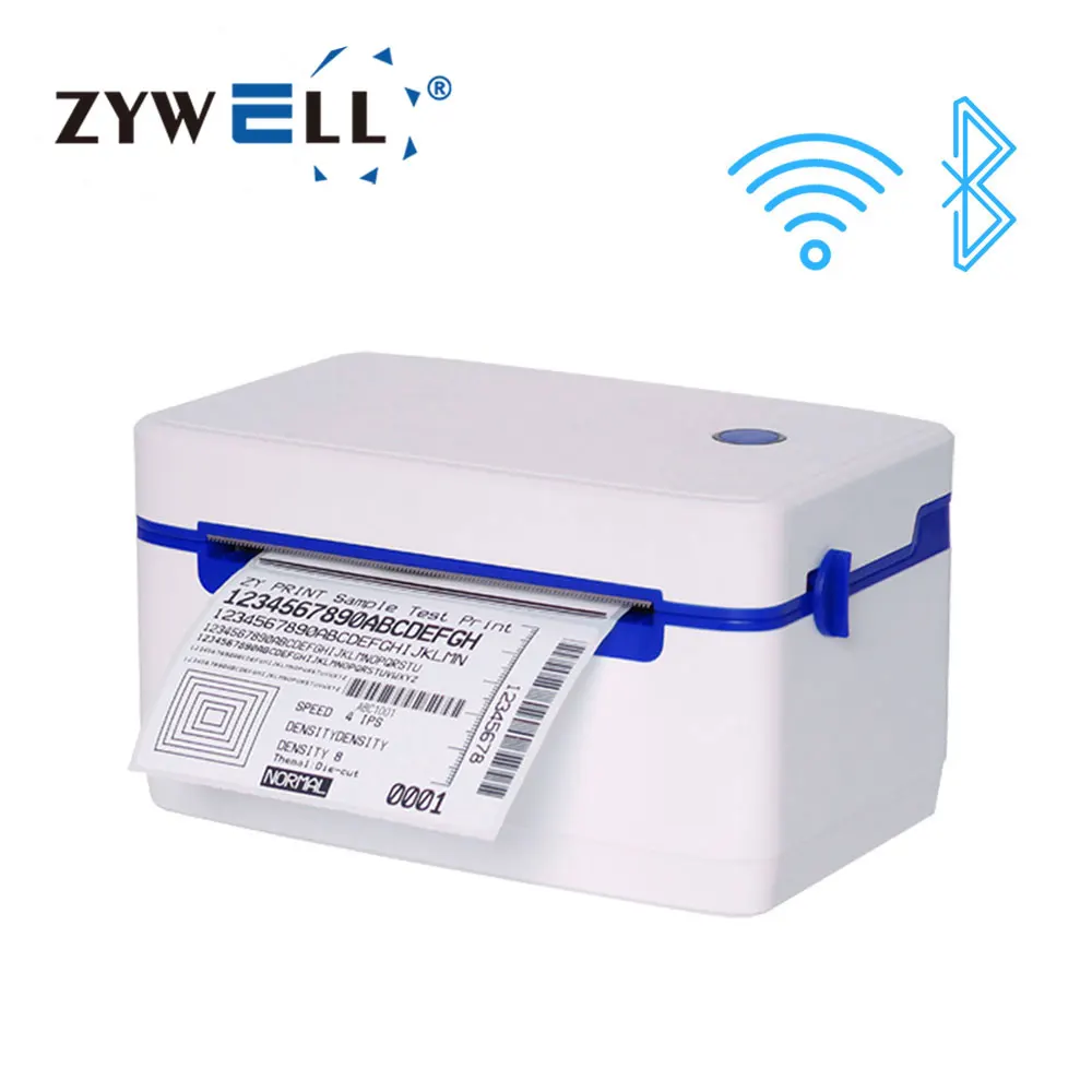 

203dpi ZY909 impresora de etiquetas usb bluetooth desktop direct thermal 4x6 inch shipping label printer