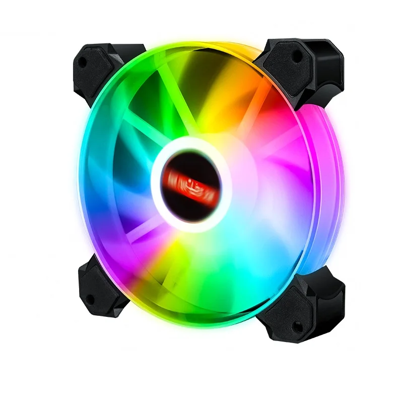 

12CM RGB color changing Symphony cooling mute computer fan for PC