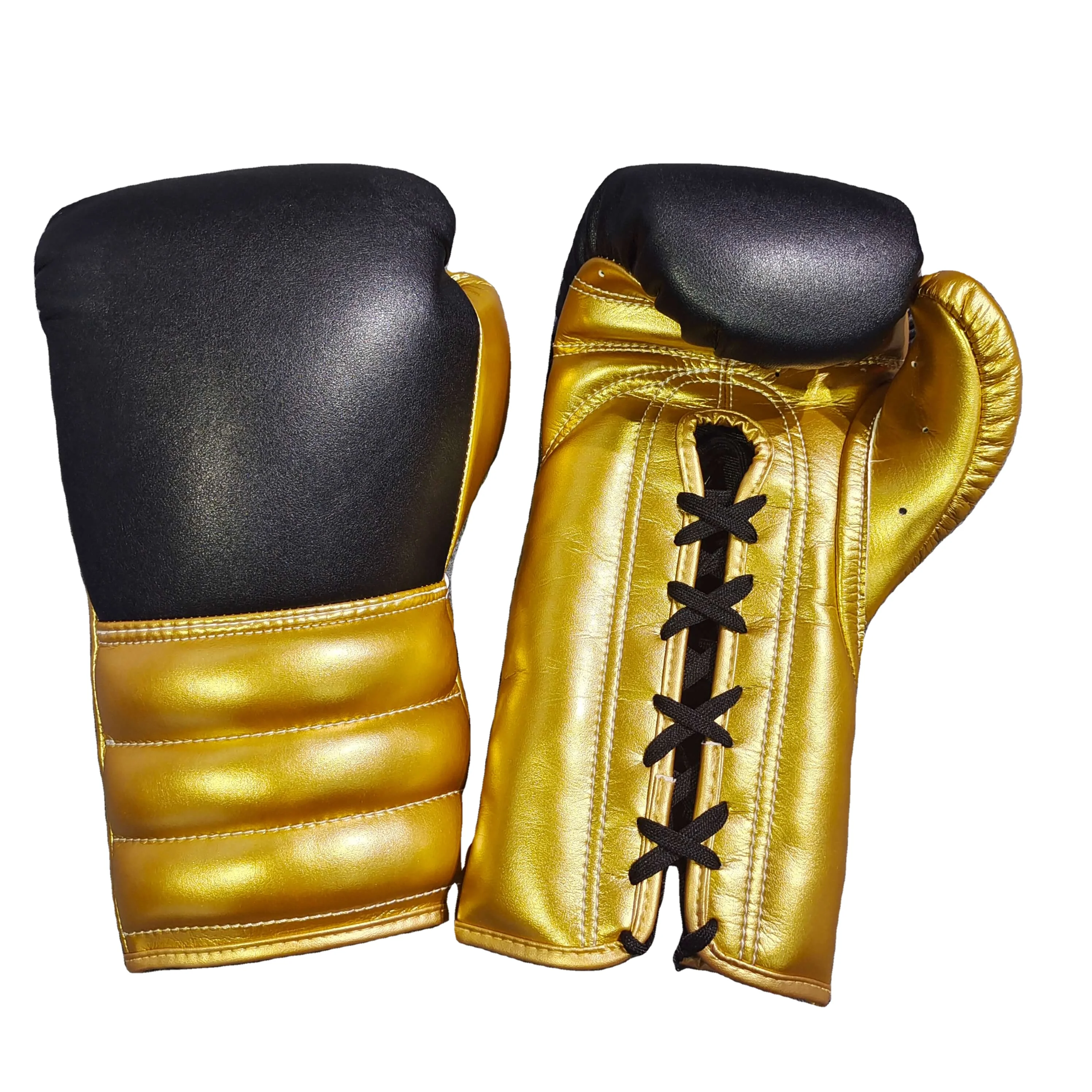 

Boxing products boxing gloves with punching bag chinese factories country boxing gloves, Black+gold