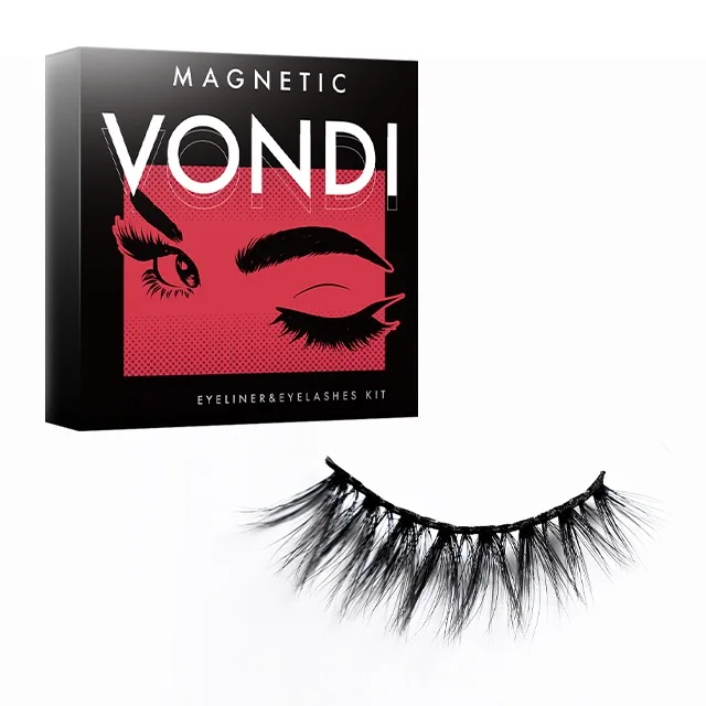 

VONDI fluffy mink eyelash vendor 3D fluffy Mink 3 Pairs Korean 8D Magnetic Eyelashes