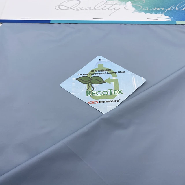 
100% RPET Recycled polyester 190T Taffeta Lining Fabric GRS Certified 