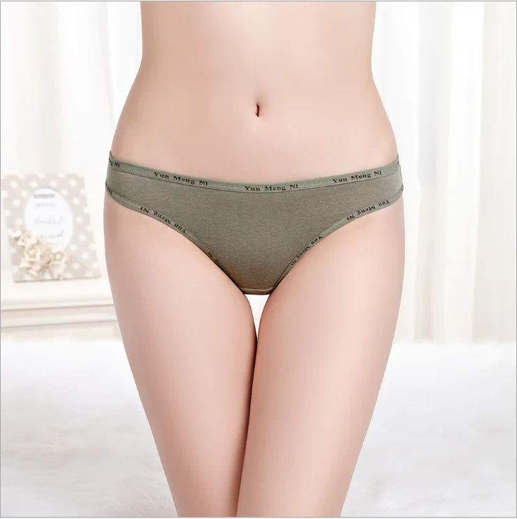 
Girls Low Rise Cotton Underwear Women Thong Panties 