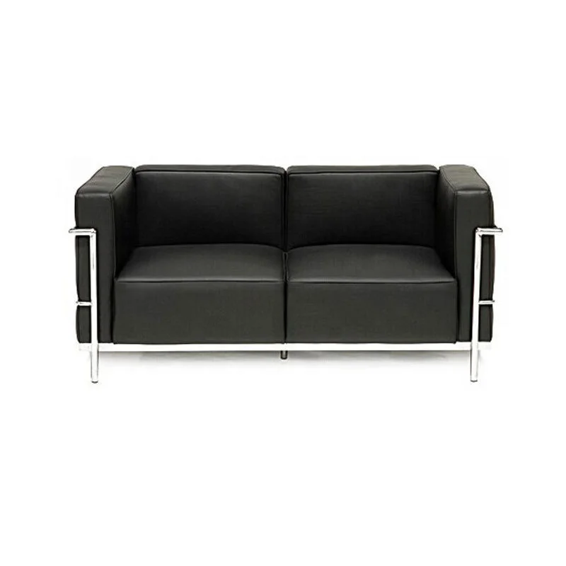 Sofá De 2 Plazas Con Estructura De Acero,Mobiliario De Oficina,Conjunto