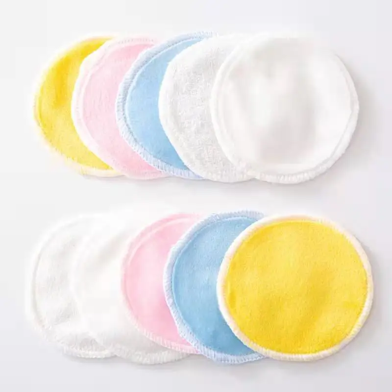 

Factory Directly Seller Soft Bamboo Terry 8cm Facial Cleansing Reusable Makeup Remover Pads Private Label, White,grey,pink,blue,black etc