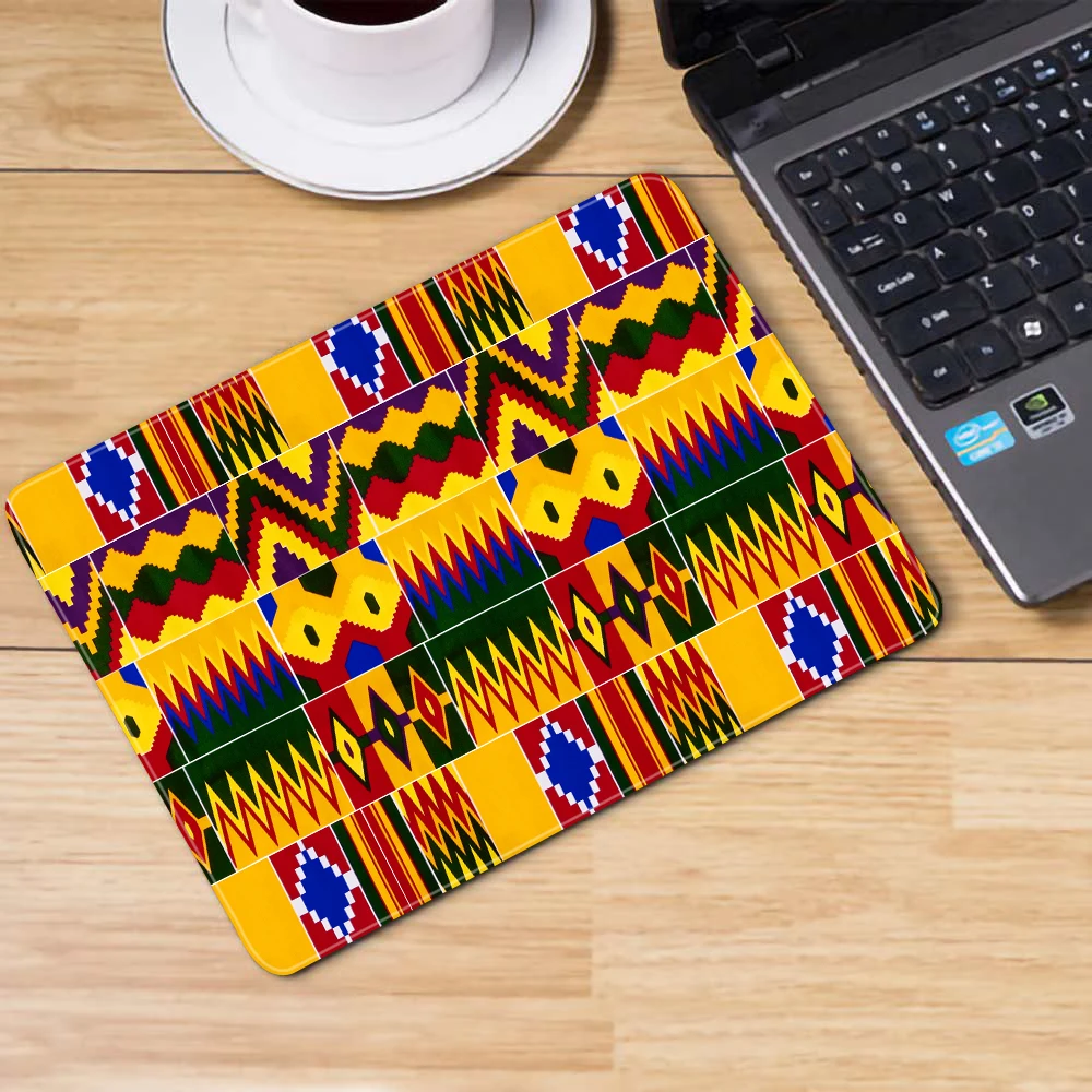 

African Print Computer Accessories High Quality 26*21*0.2 cm Fashionable Mouse Pad Computer Mat, As pictures