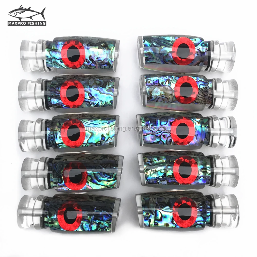 Customized Foil Mirror Red Eyes Tinted Color Head Abalone Shell