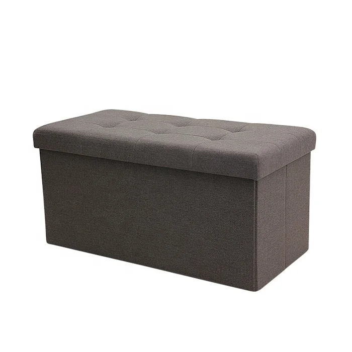 
HOT SALE! Fabric Foldable storage ottoman sofa 