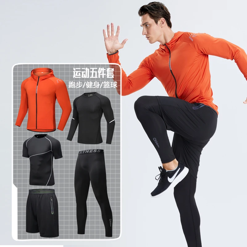 

2020 Casual New Cotton Hoodie Shirt Casual Clothes Sportswear For Men, Black with white gray orange