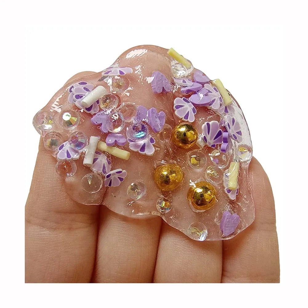 Mixture Confetti Shell Clay Slices Polymer Clay Sprinkles Pearls Diamond Rhinestone 3D Slime Confetti Decoration