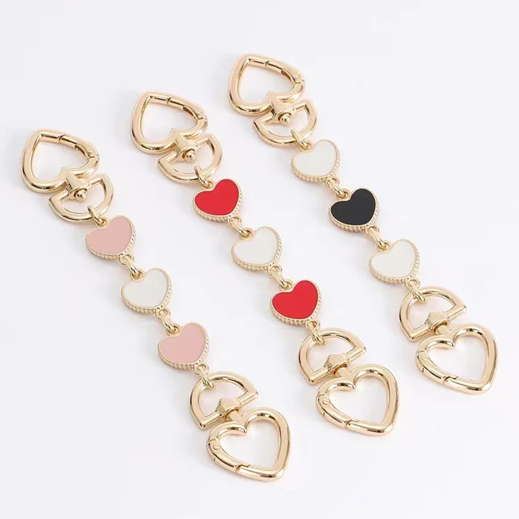 

Meetee B-C112 Underarm Bag Shoulder Strap Lengthening Transformation Color Love Extension Chain, Colorful