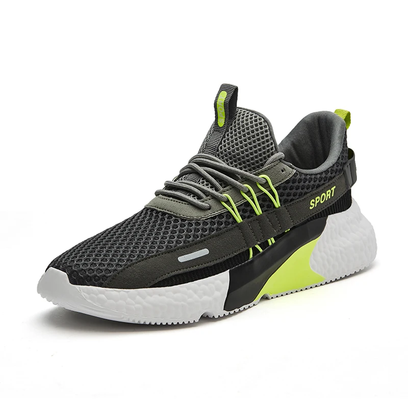 

leisure trend net comfortable sport shoes new fashion custom breathable mesh running shoes for men size, Customized color
