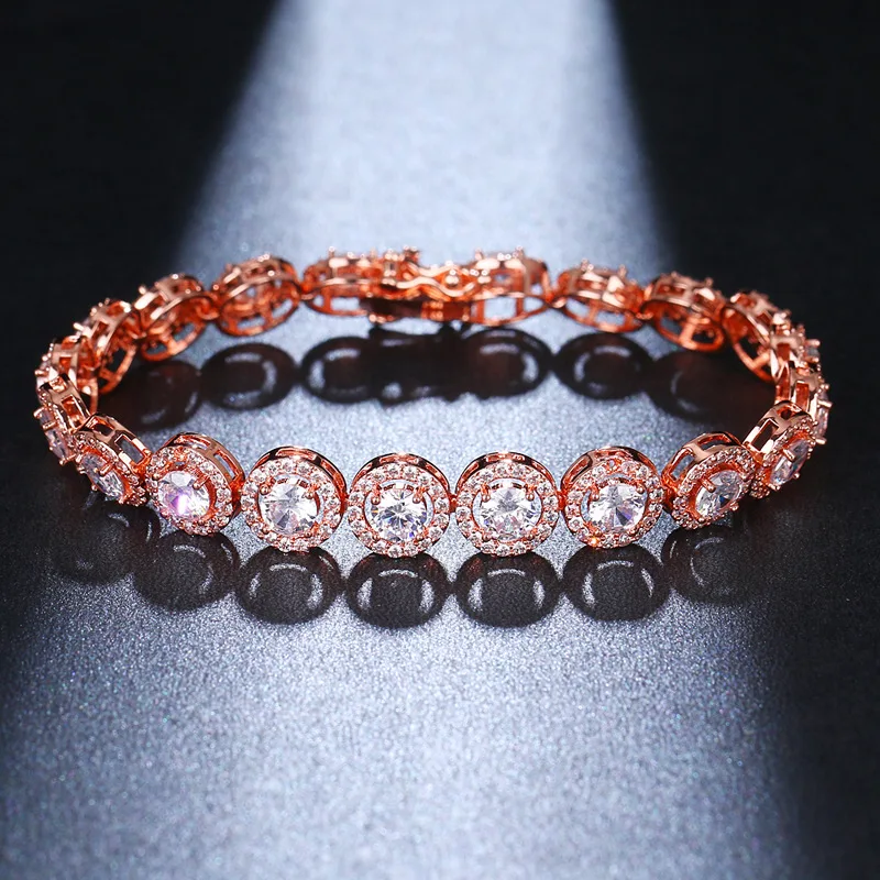 

Three-color Vintage bangles Jewelry Hot selling Classic White Zircon Bangles Popular zircon bracelet Jewelry for women