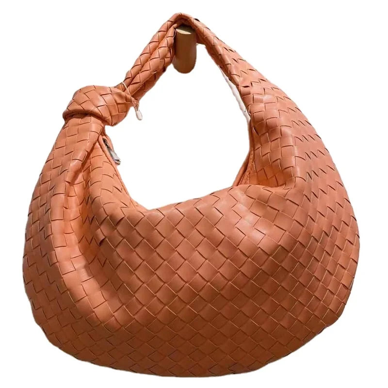 

Free Shipping knot Woven Bag Luxury Leather Shoulder Bag for Lady Crossbody Hobo Knotted Casual Handbag