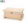 Wholesale Unfinished Small Wood Treasure Chest Boxes