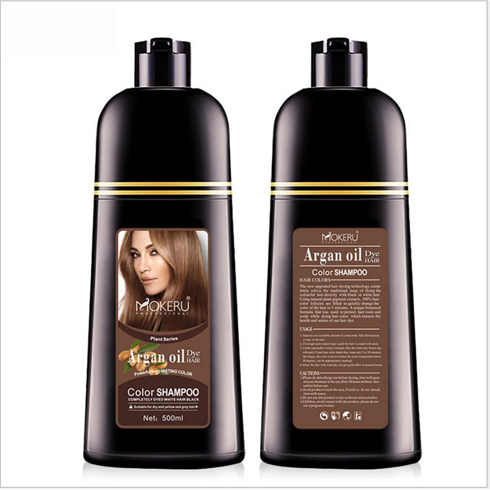 

500ml Natural Argan Oil virgin coloring due private permanent cream shampoo spray hair color