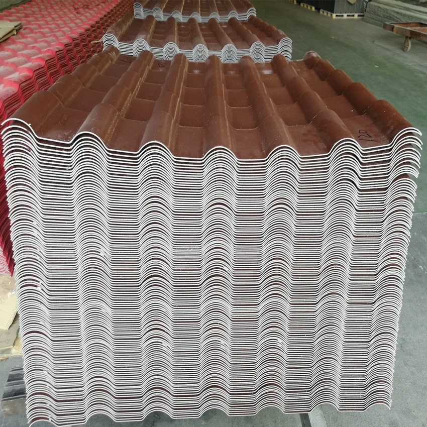 Plastic Pvc Spanish Roof Tile New Generation No Fading Bright Color