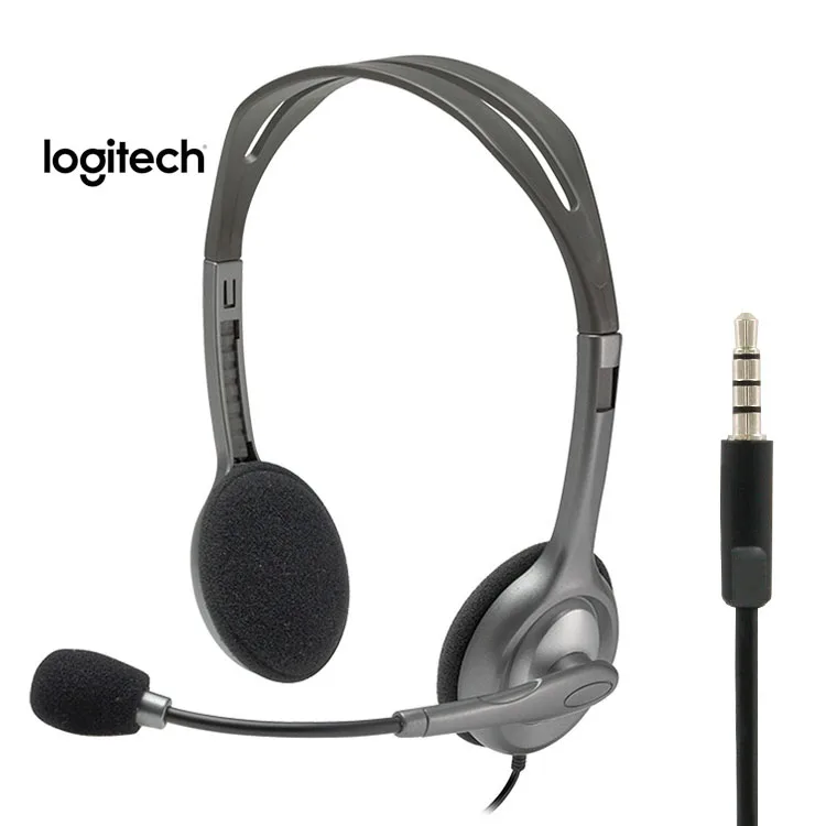 

Noise Canceling Music Voice Stereo Logitech H111 Headset with Microphone