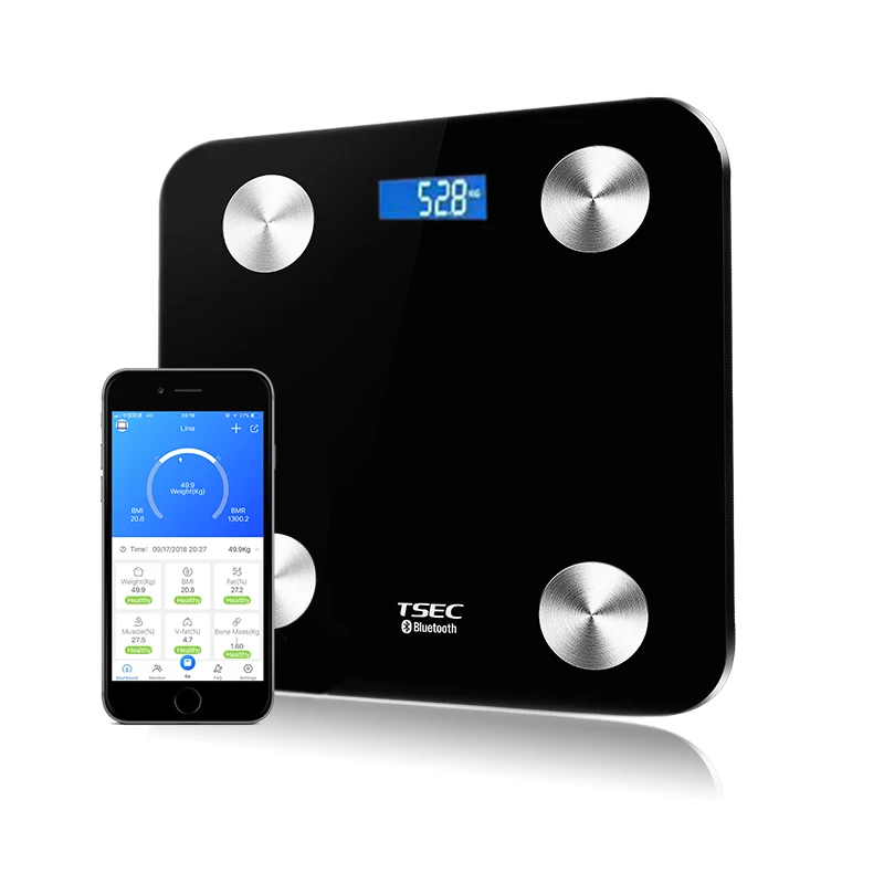 2020 Alibaba Shenzhen Best Selling OEM Household Electronic Digital Body Fat Analysis Personal Smart Scale For Weight APP Scale