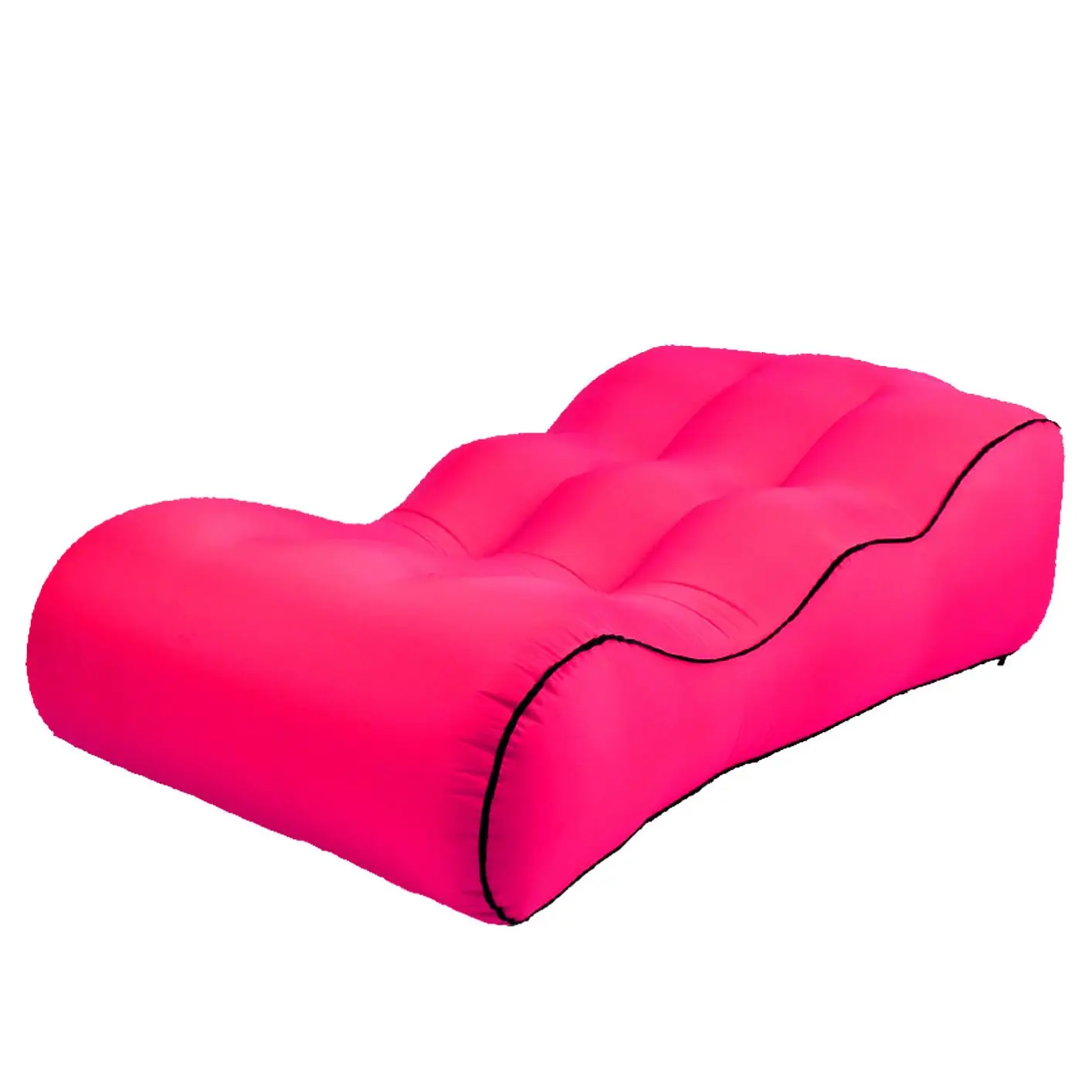 

High Quality Custom Style Portable Outdoor Beach Lounger Inflatable Bag Lazy Air Sofa Sleeping Bag, As picture,customized