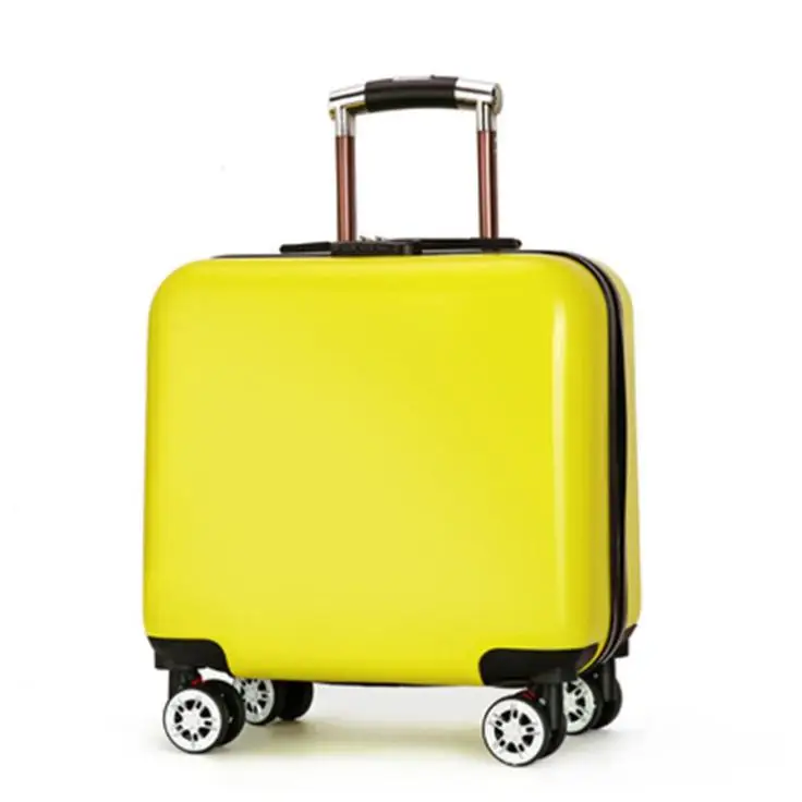 

2020 Factory wholesale lightweight hard shell colorful 18inch ABS suitcase, Customized color