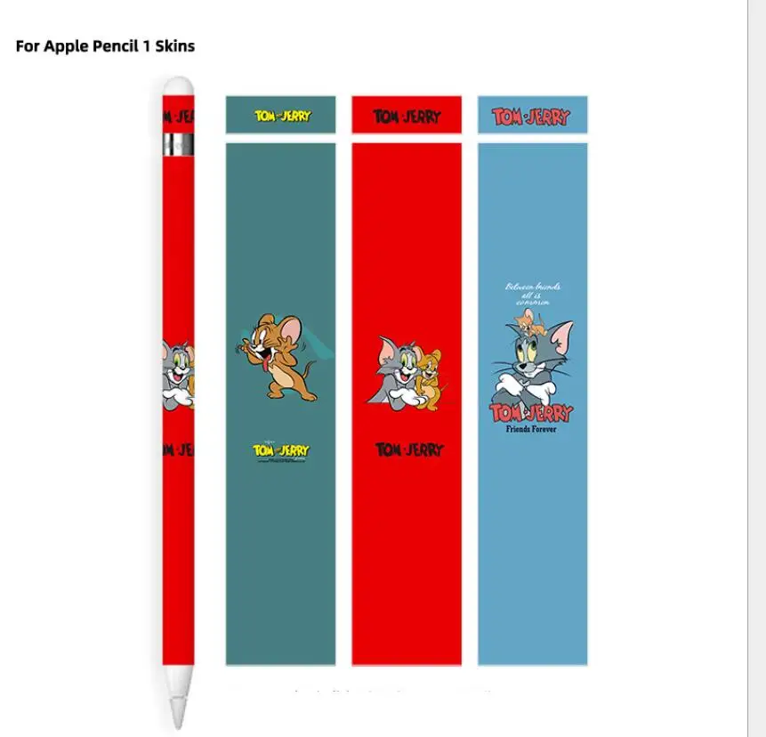 

Free Shipping Mickey Duffy Tom And Jerry For apple pencil 1 Pen sticker Ultra Thin Painted