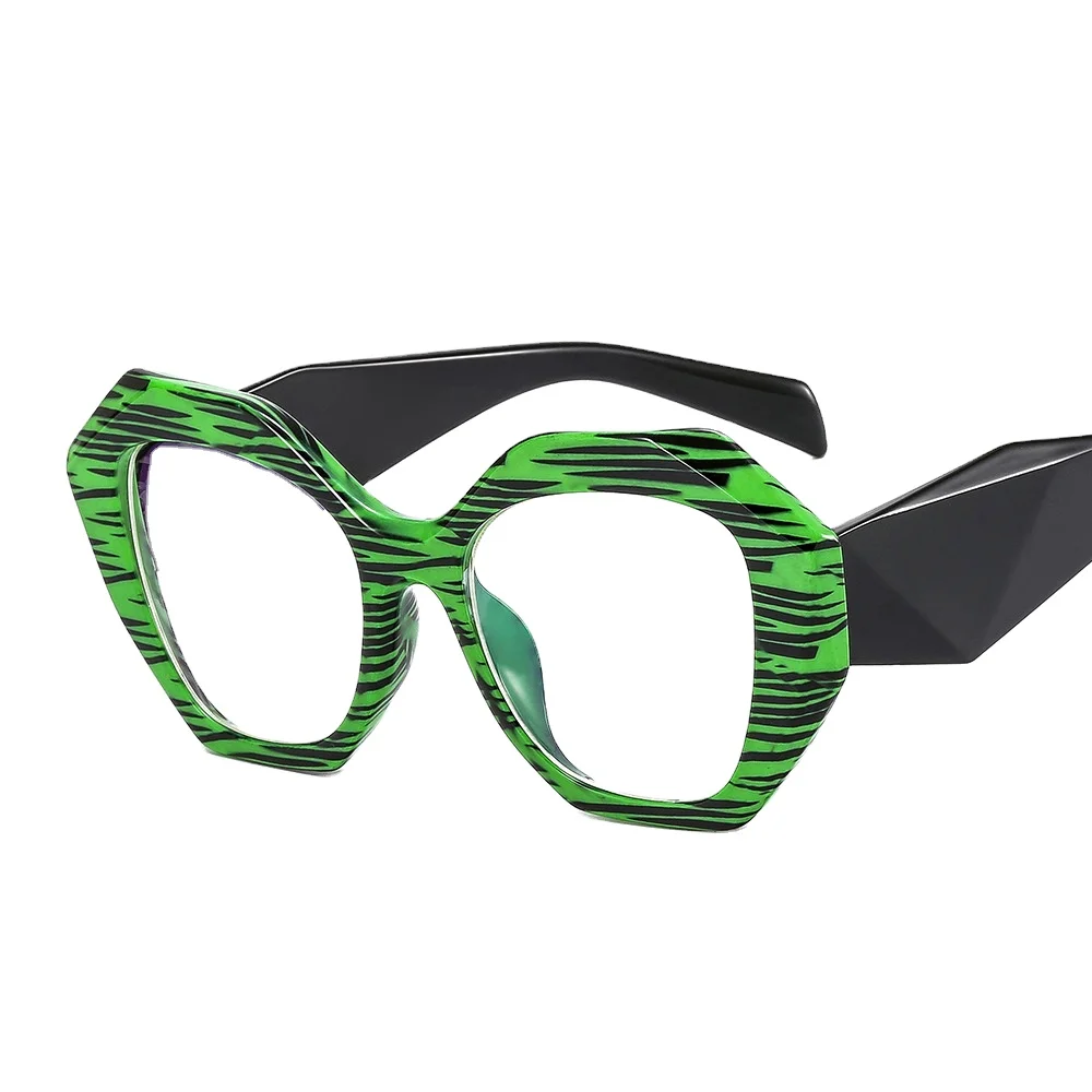

2021 new polygon candy color fresh fashion designer glasses frame