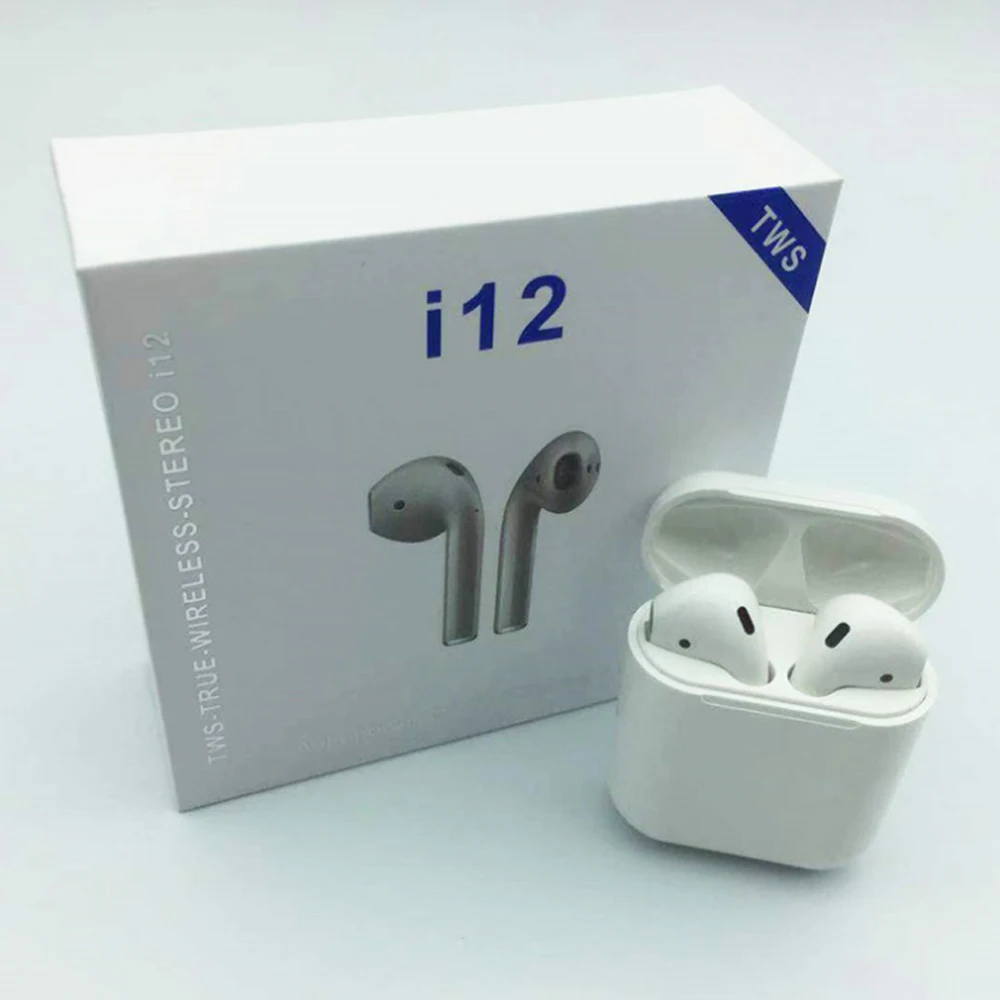 

Pop-up Window Version Original Factory i12 TWS Headphones Earphones For Apple airpods