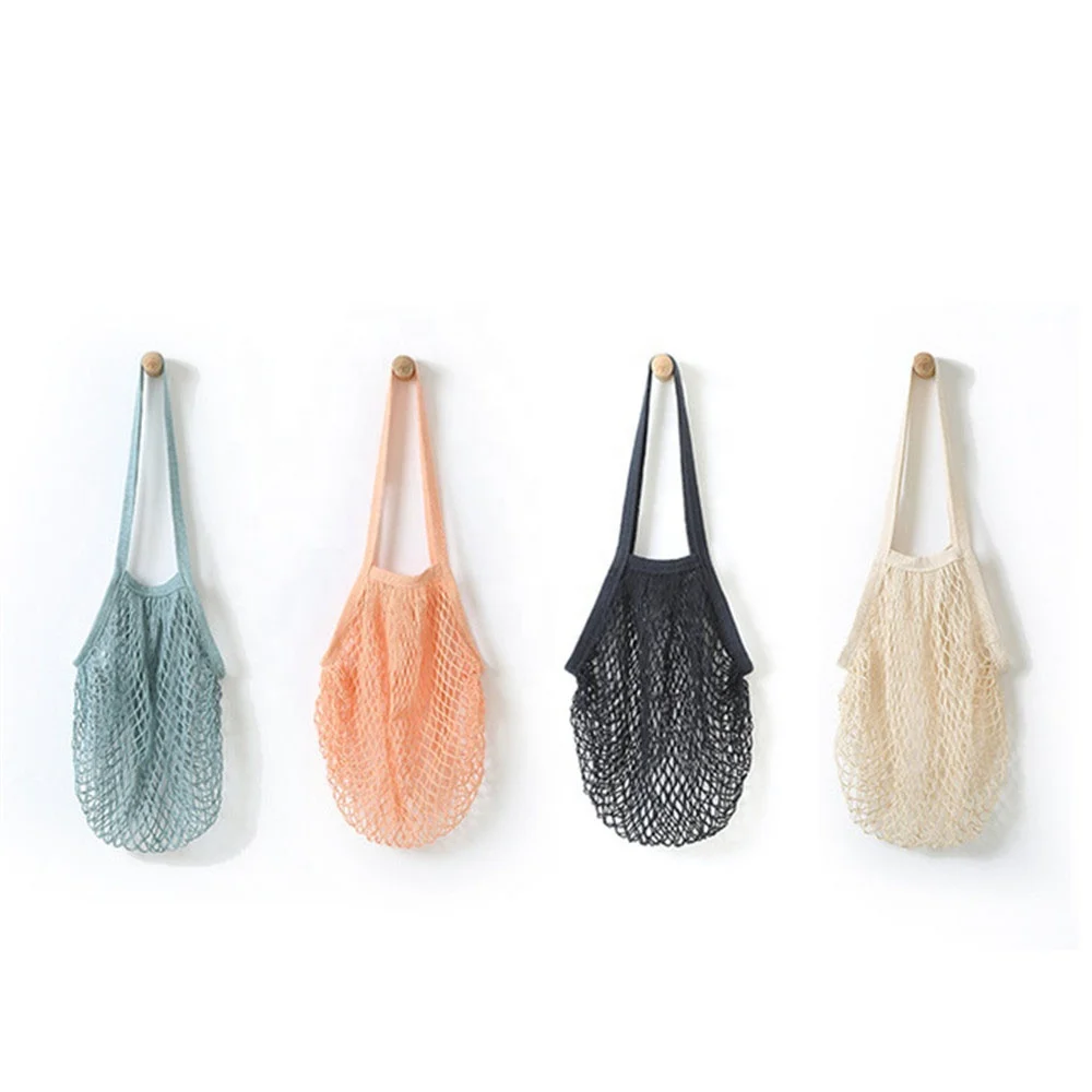 

Tote Shopping Mesh Grocery Bag Cotton Women Canvas Hand Bag, Black, grey, blue, red, yellow or customized color