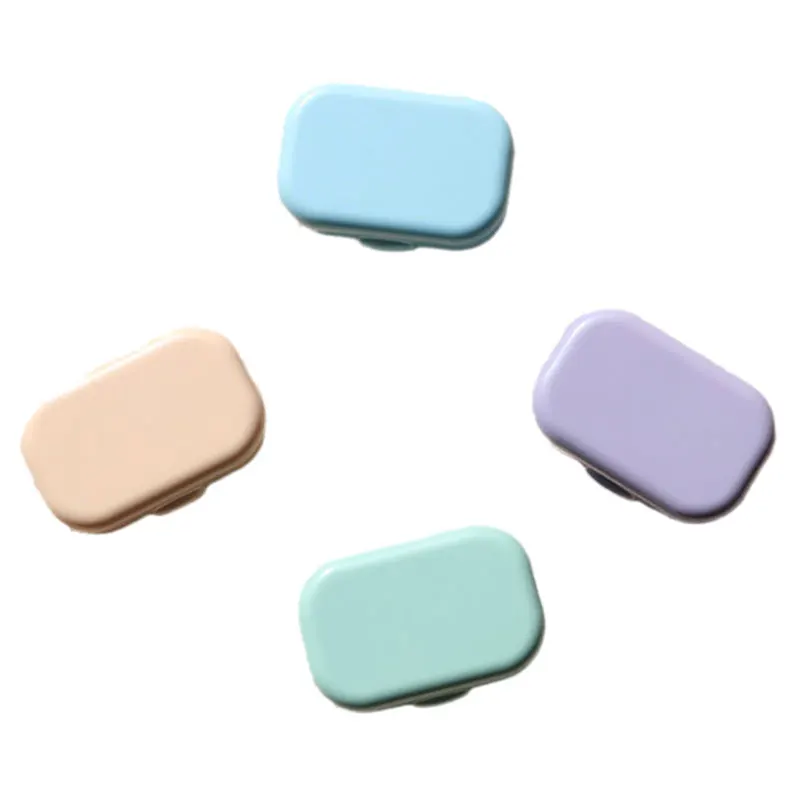 

Cute Pocket Mini Contact Lenses Case Travel Kit Easy Carry Mirror Container Holder, Customized