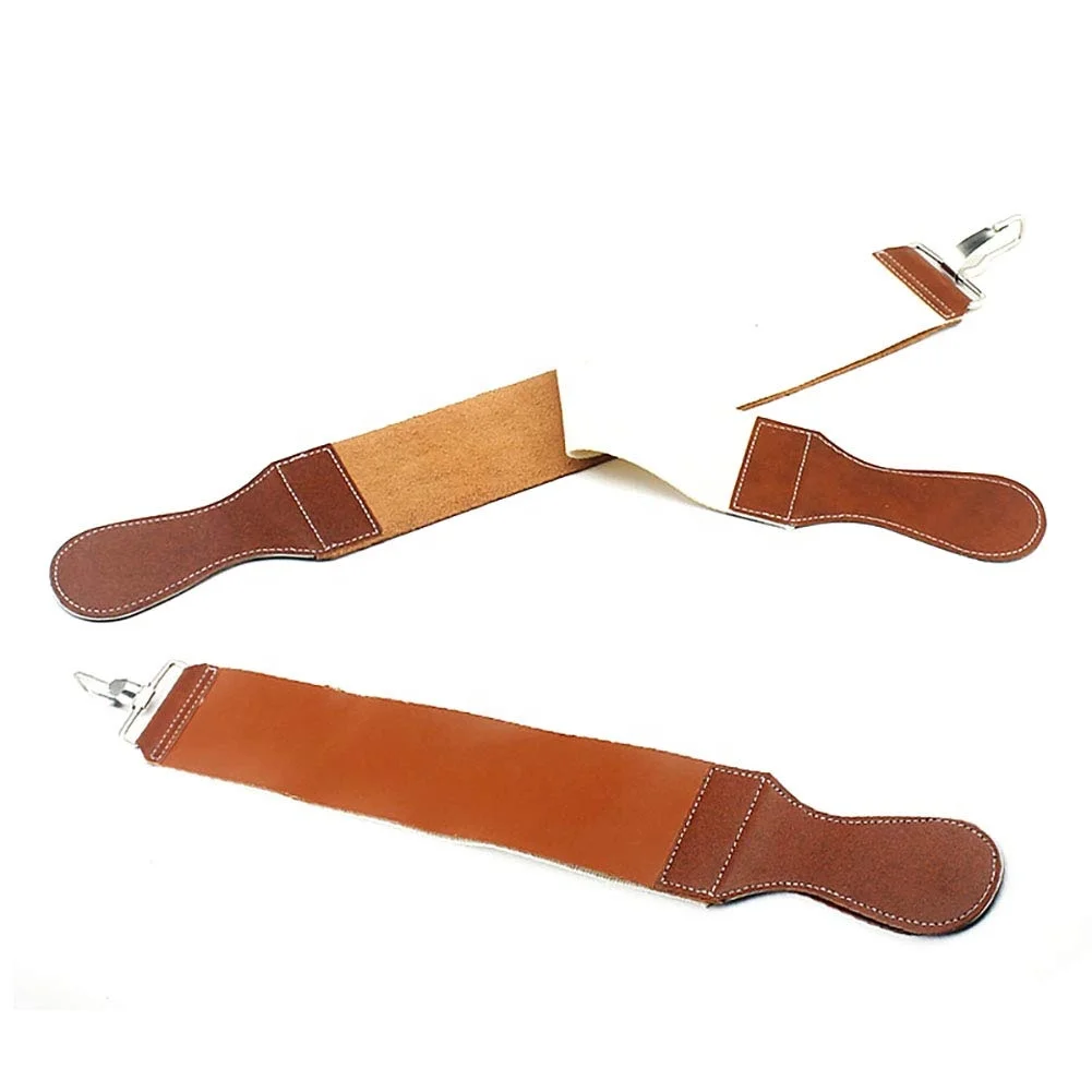 Leather Razor Strop Shaving Sharpener Strap Barber Genuine Leather