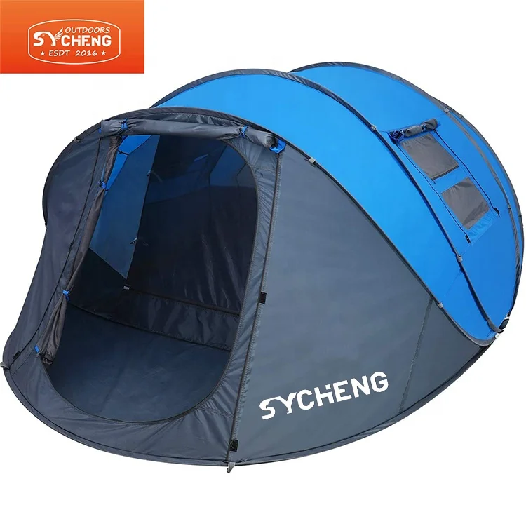 

3-4 person Fully Automatic Double Layers Camping Beach Tents Pop up UV Protection Camping Tent Outdoor Tent