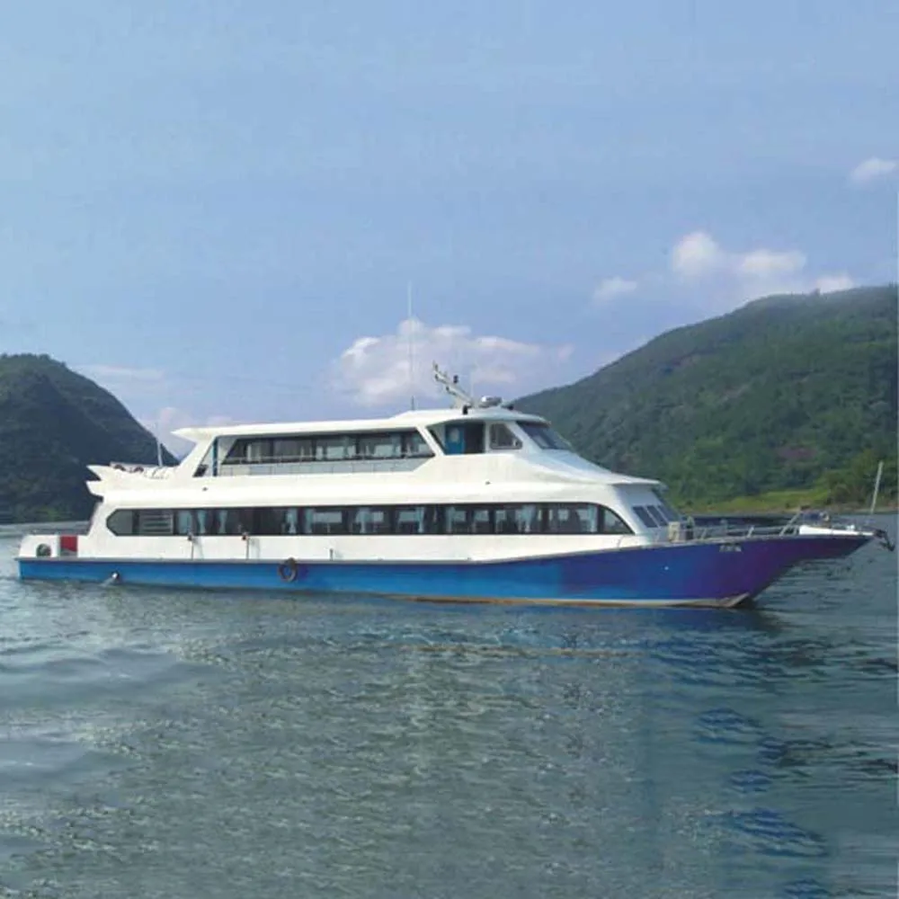 

140seats Steel hull Passenger boat 26.8m coastal commercial sightseeing Double body high speed passenger ferry ship