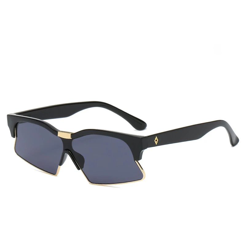 

New Fashion One-piece Sunglasses Retro Small Frame Irregular Outdoor Sports Sunglasses 2021