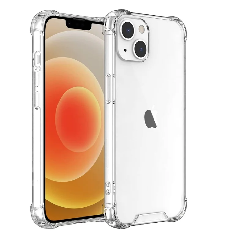 

Crystal CLEAR Shockproof TPU Case for iPhone 13 12 11 PRO MAX6 6S 7 8 PLUS XS MAX XR