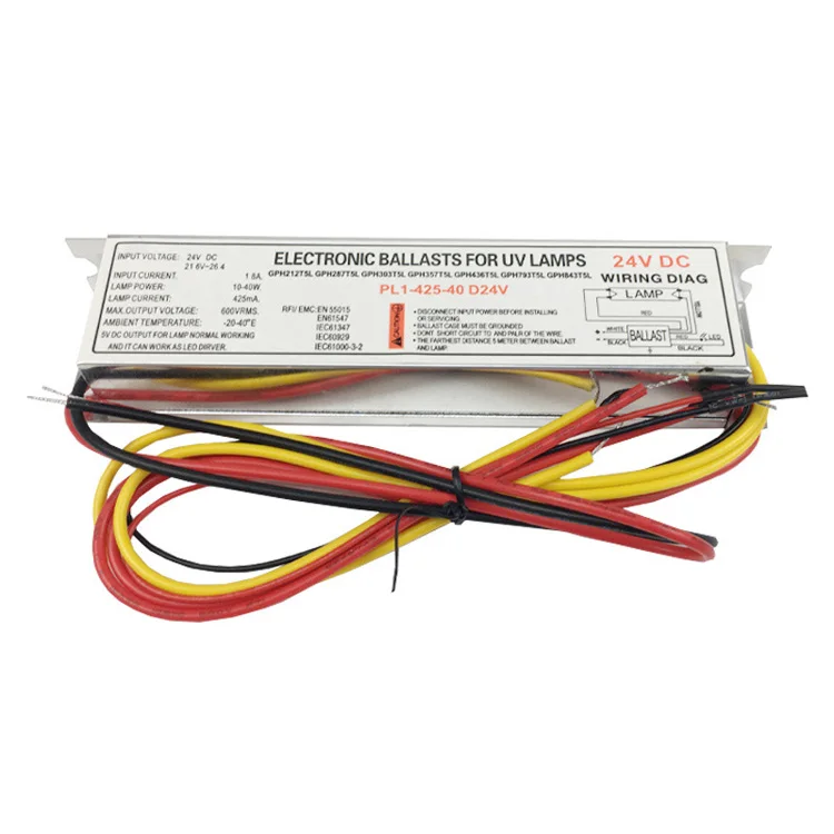 

24V Electronic ballast for Photolysis air purification and sterilization UV lamps