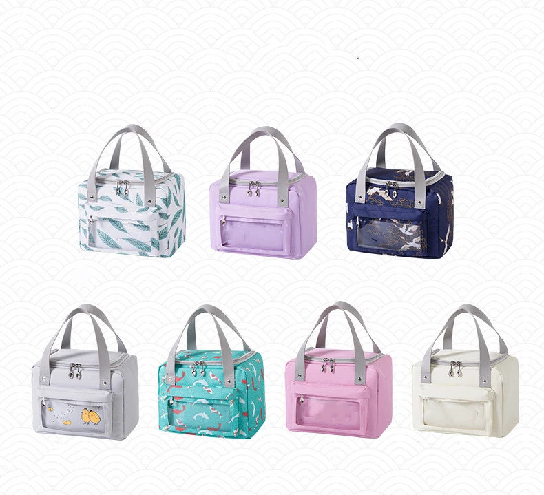 

Custom color reusable 300D oxford cloth animal pattern cooler bag Lunch Bag Insulated, As details shows /oem