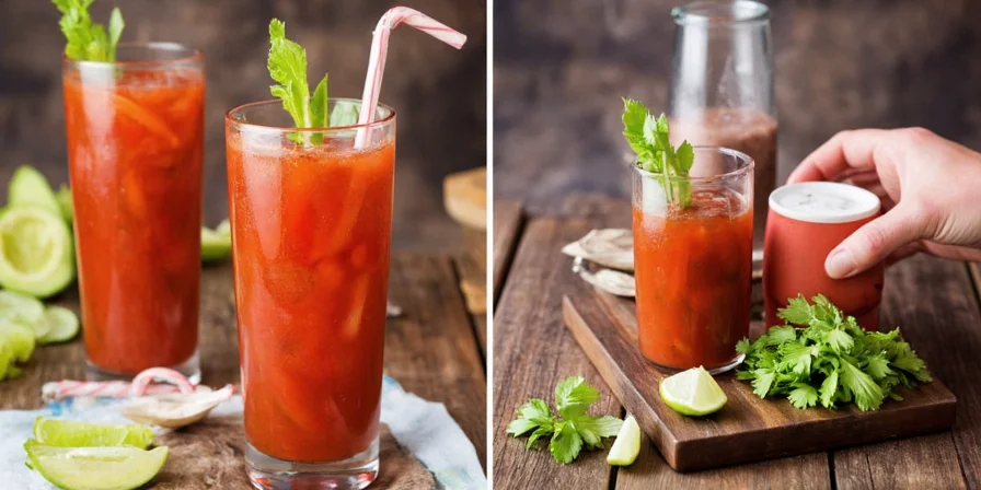 Bloody Mary Cocktail with Garnish