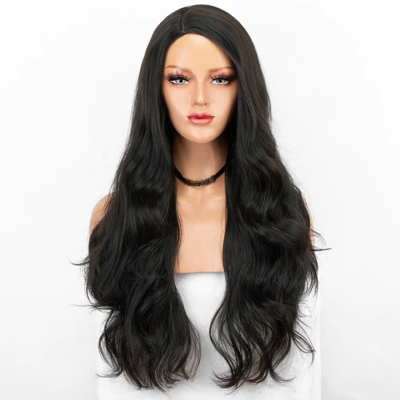 

Aliblisswig Natural Looking Long Wavy Synthetic Wig High Quality Heat Resistant Fiber Glueless None Lace Synthetic Hair Wigs, Red lace front wigs
