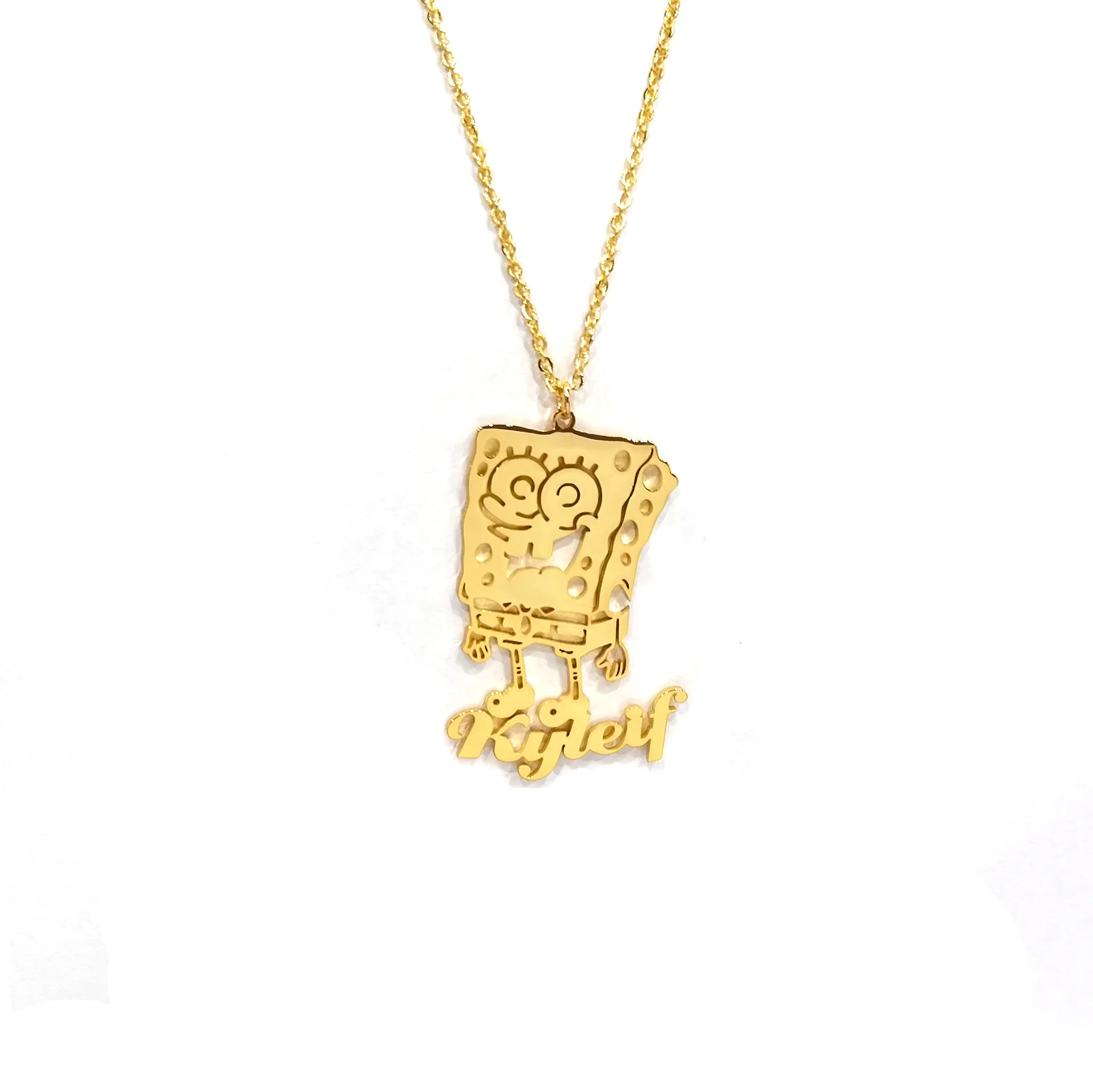 

Dr. Jewelry 18K Gold Plated Customized Name Photo Children Animation Cartoon Character Kids Necklaces, See picture