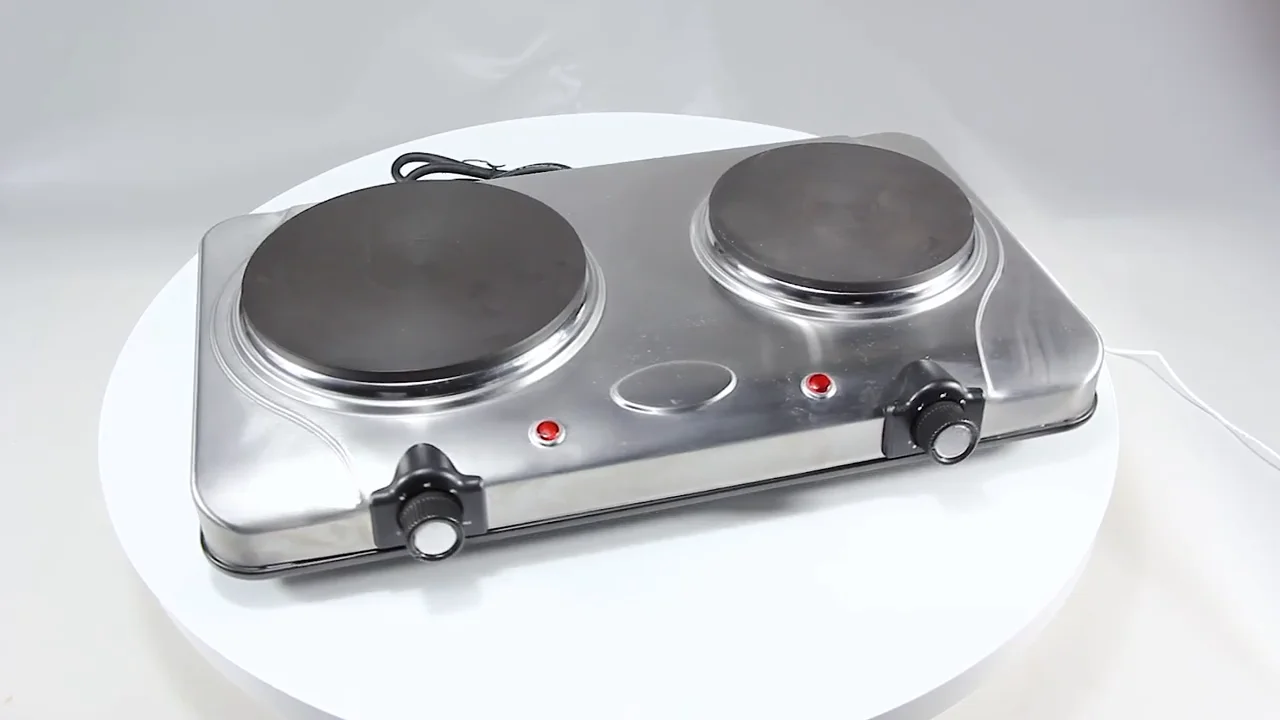 Stainless Steel Powerful Double Cast Iron Portable Electric Cooking Hot