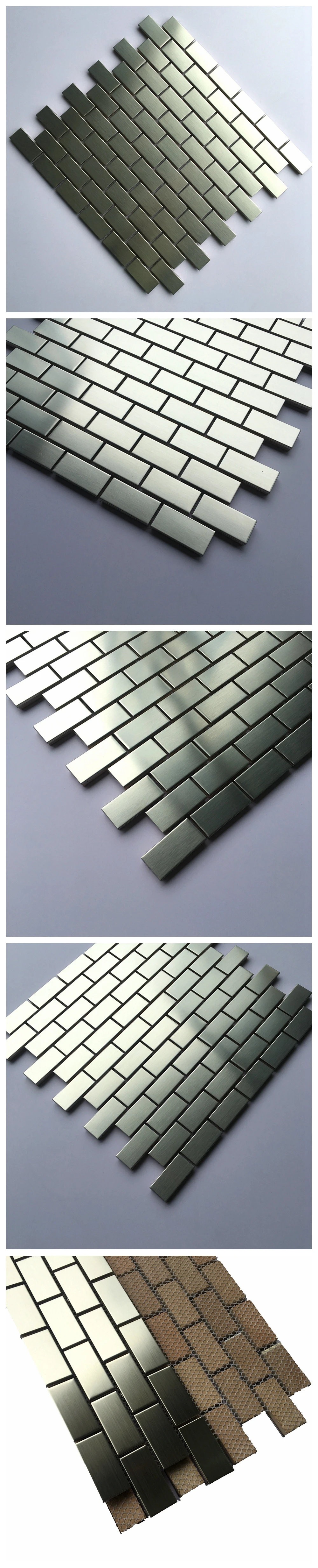 Hot selling Matt Metal Mosaic Stainless steel Mosaic for bathroom and kitchen Foshan China