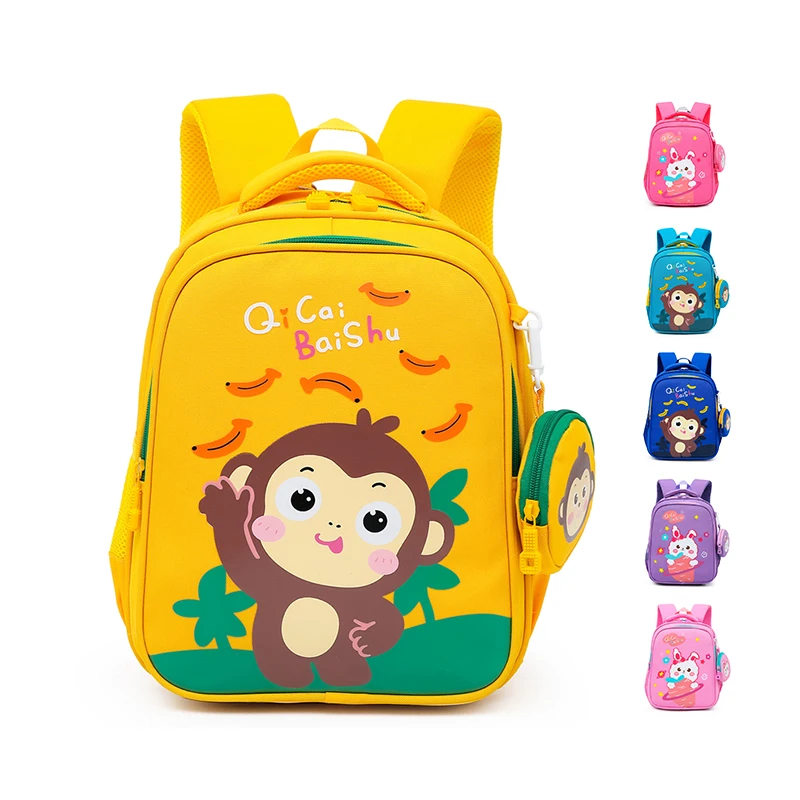 

Cute original design cartoon kids bagpack toddler school bag fashion backpack for kindergarten, 6 colors