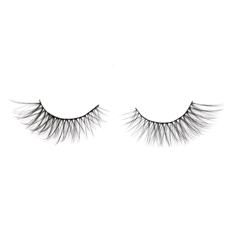 

High quality wholesale faux mink eyelash custom label cruelty free vegan lashes 6d silk eyelashes