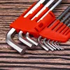 Allen Wrenches Set, 9pcs Metric/Inch/Standard Hex Key Set, Ball End Folding Hex Allen Keys for Turning Screws with Case
