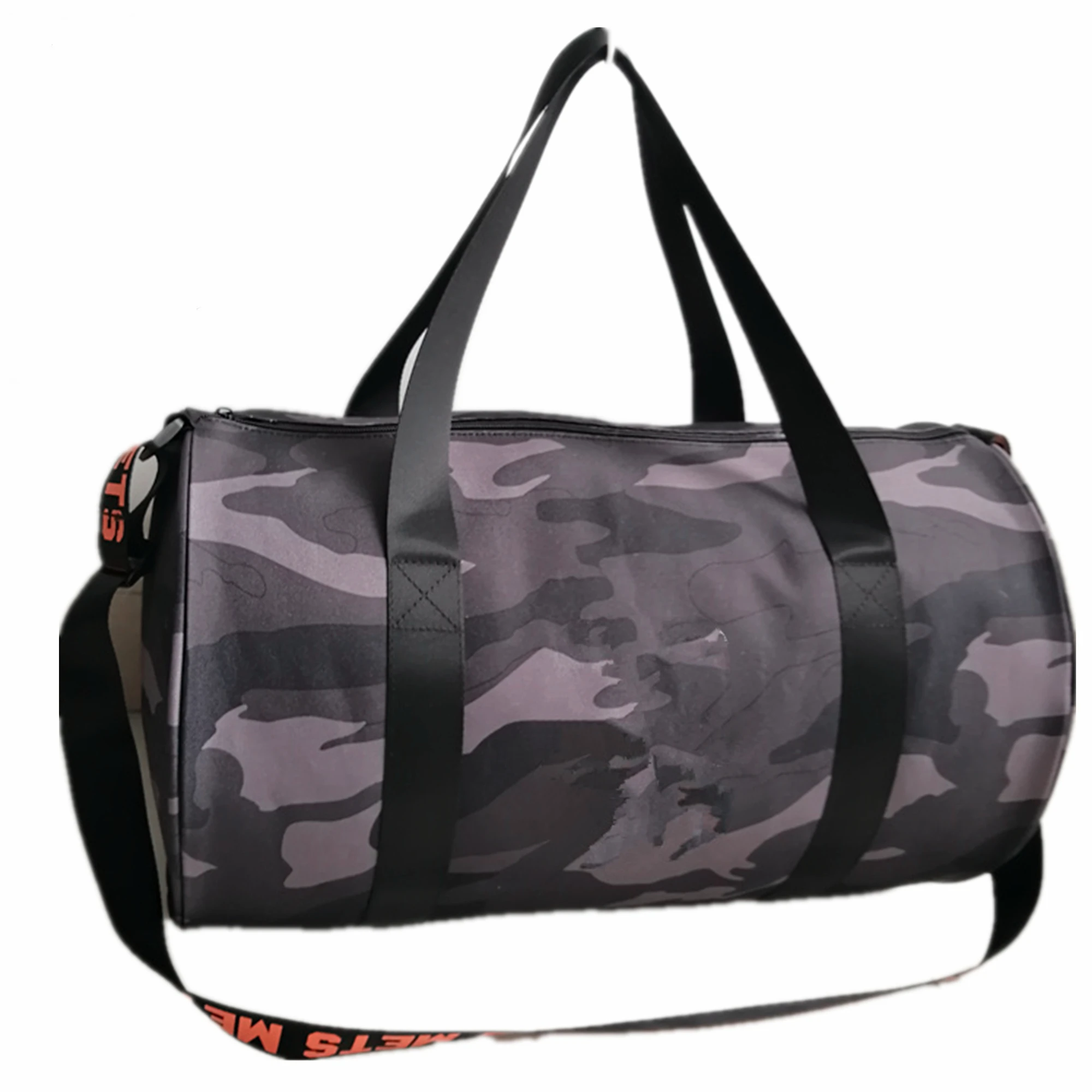 

2019 USA Hot Sale Military Camo Oxford Large Round Travel Gear Custom Sports Travel Duffle Bag, As picture or as your request