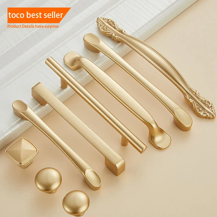 

TOCO large aluminum kitchen cabinet handles leaf handle wardrobe leather cabinet furniture handle and knob