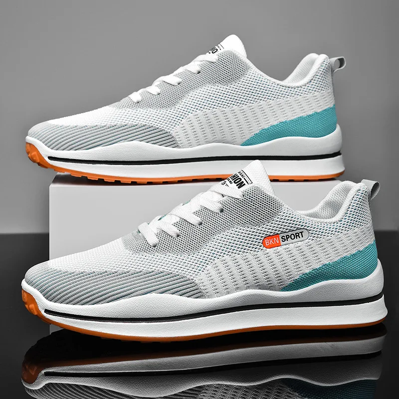 

2021 New Couple Breathable Casual Comfortable Flat Lace-up Sneakers Women Shoe Sports Shoes For Men