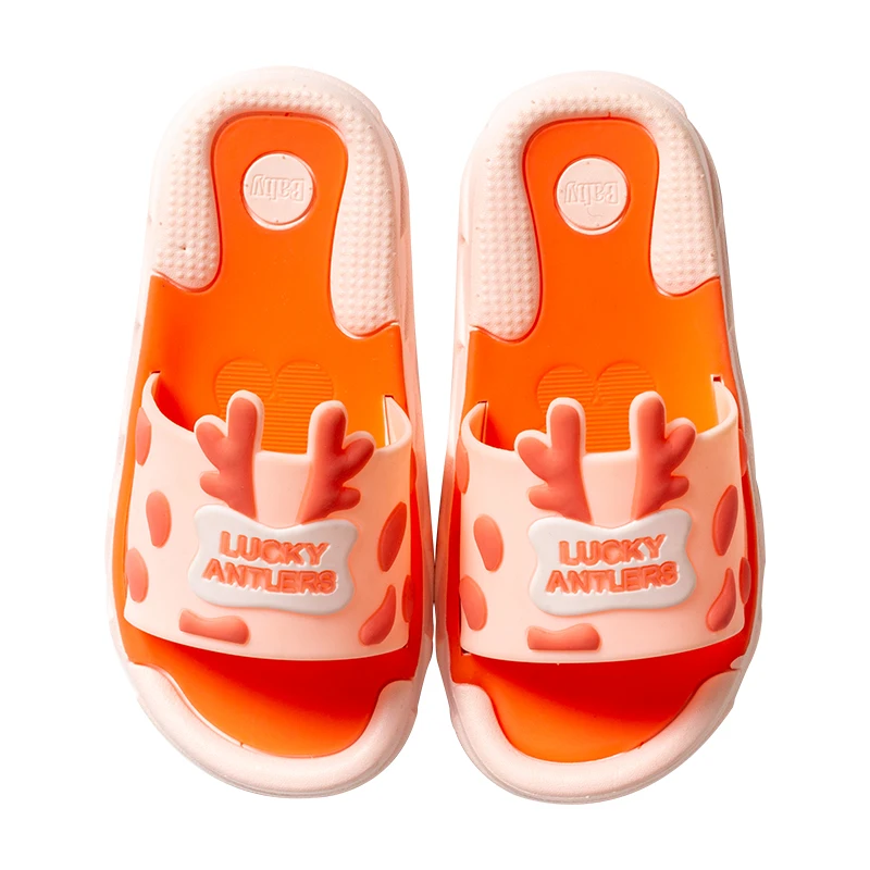 

Cute cartoon children's slippers non-slip candy color animal slippers