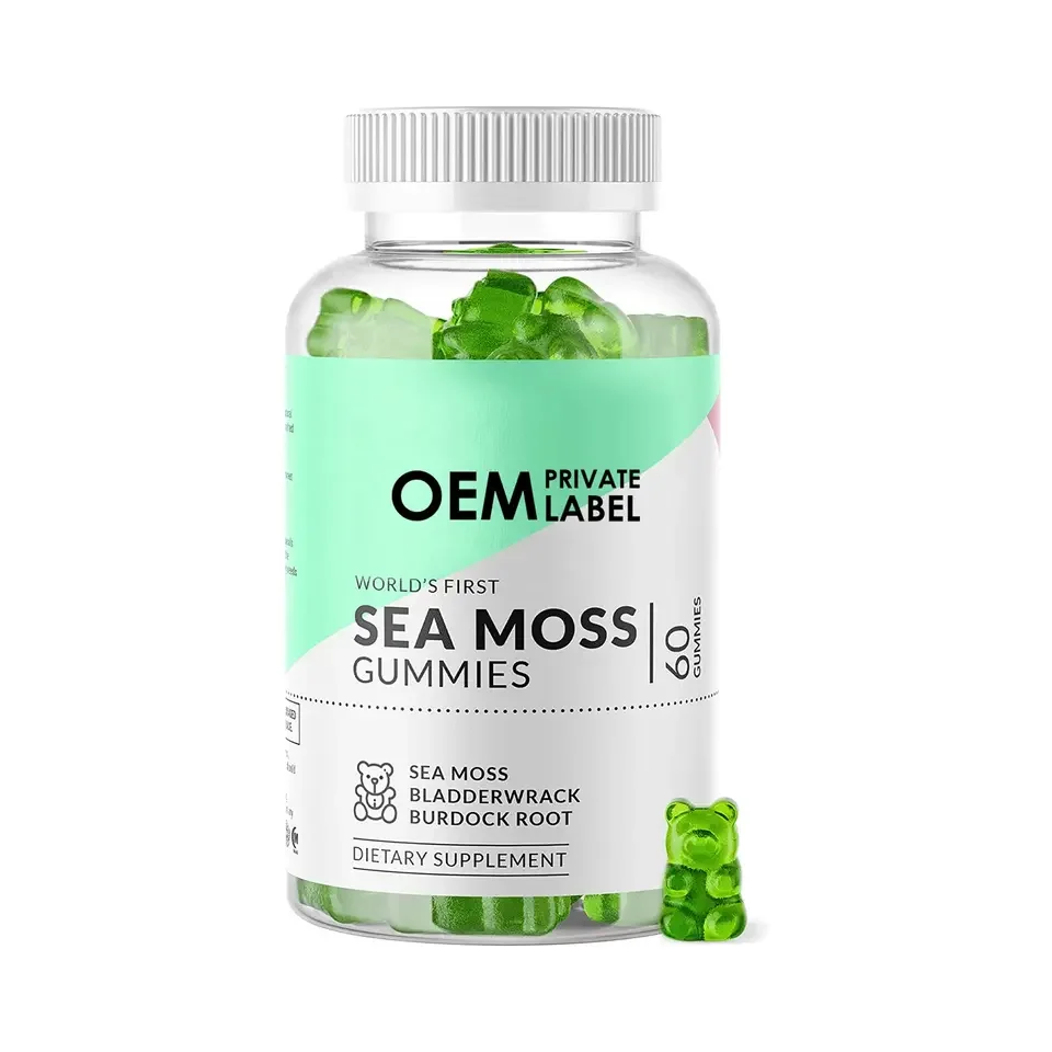 

Ready To Ship Biocaro Vegan Supplements Sea Moss Gummies For Immune System 60 Counts Irish Seamoss And Bladderwrack Gummy Candy