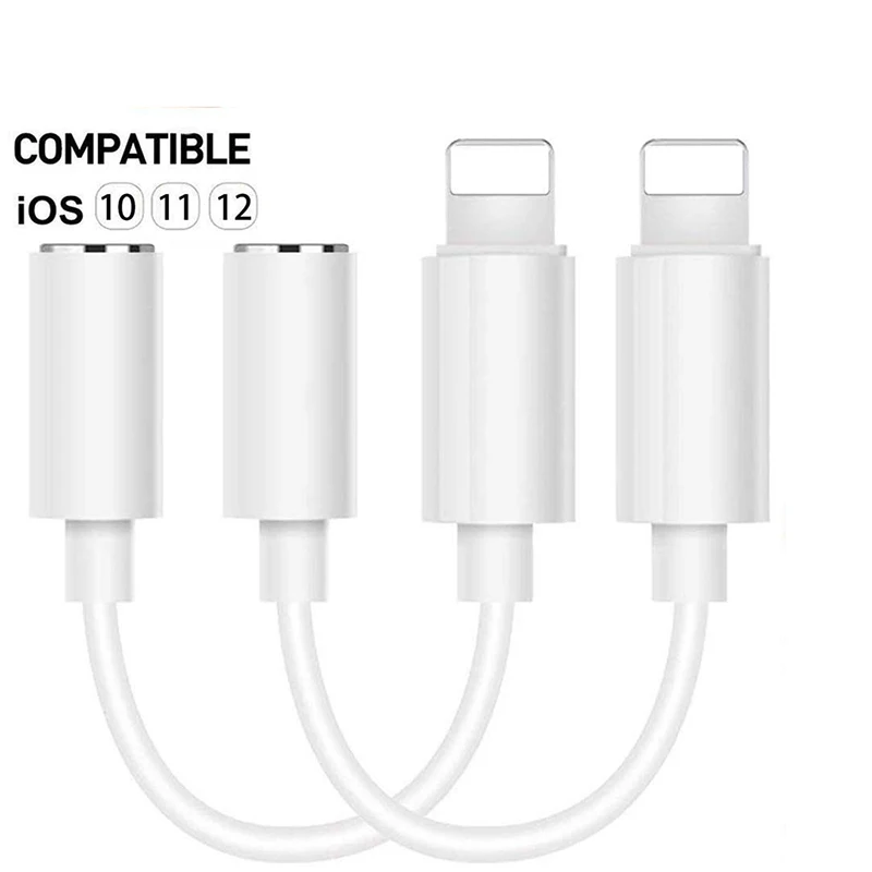 Light ning To 3.5mm Adapter for iPhone Aux Headphone Audio Cable for iPhone 7 8 X AUX IOS 11 12 Headphone Jack Cable